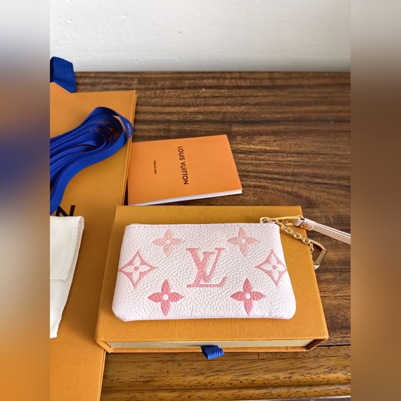 Louis Vuitton Accessories - Louis Vuitton Pink Monogram Key Pouch